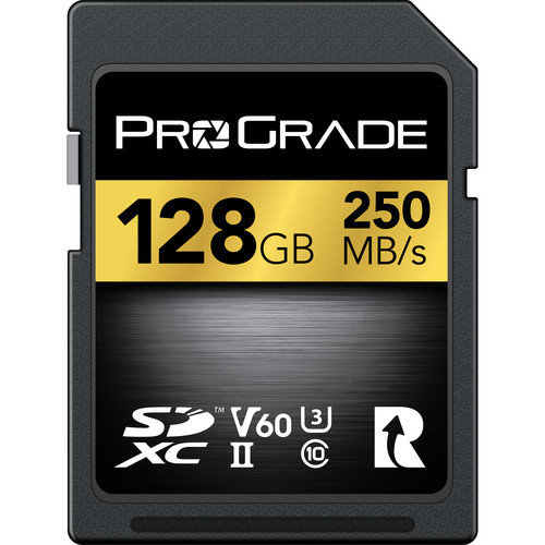ProGrade 128GB SDXC UHS-II V60 Gold Memory Card